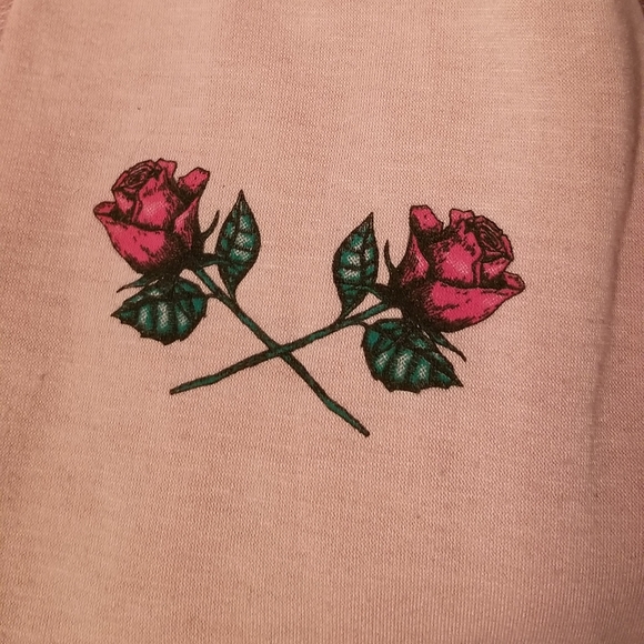 "Rebellious Nature" pink crop top - Picture 4 of 5